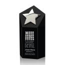 Shields Silver Star Black Towers Crystal Trophy