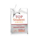 Denham Star Full Color Silver Rectangle Crystal Trophy
