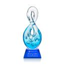 Utopia Unique on Cahill Blue Glass Trophy