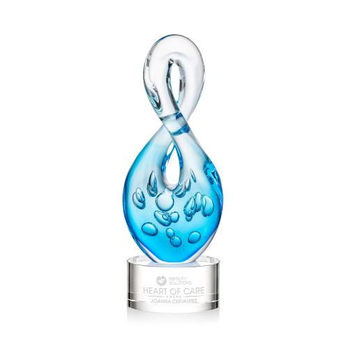 Awards and Plaques - Glass Trophies - Utopia Unique on Round Clear Glass Trophy