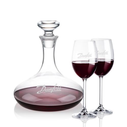 Custom Barware Glasses - Carafes - Elliston Decanter & Neptune Wine Set