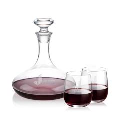 Elliston Decanter & Weiss Stemless Wine Set - Carafes