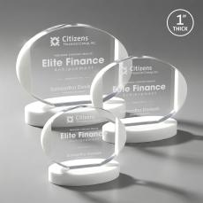 Lehman on Alberton Base Fagan Circle Crystal Trophy - Crystal Trophies