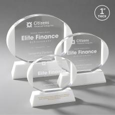Lehman on Helton Base Fagan Circle Crystal Trophy - Crystal Trophies
