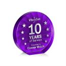 Chavez Purple Circle Crystal Trophy