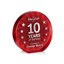 Chavez Red Circle Crystal Trophy