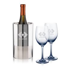 Catania Wine Cooler & Soudan Wine Smoke - Wine Glasses