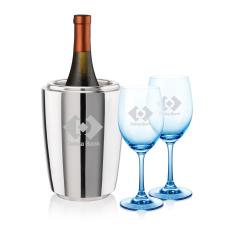 Pescara Wine Cooler & Soudan Blue Wine - Wine Glasses