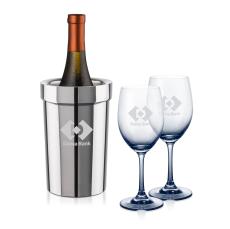 Milano Wine Cooler & Soudan Smoke Wine - Wine Glasses