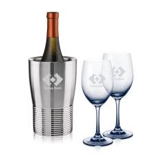 Genoa Wine Cooler & Soudan Smoke Wine - Wine Glasses