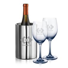 Saucedo Wine Cooler & Soudan Smoke Wine - Wine Glasses