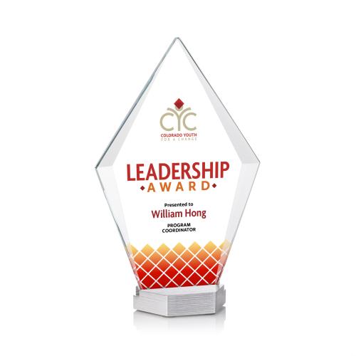 Awards and Plaques - Crystal Trophies - Ellicott Full Color Crystal Trophy