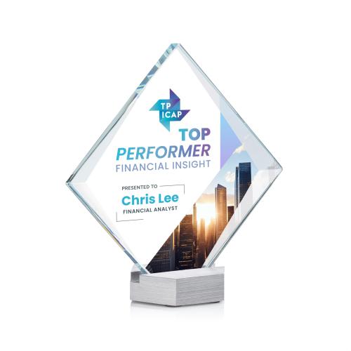 Awards and Plaques - Crystal Trophies - Bryce Full Color Crystal Trophy