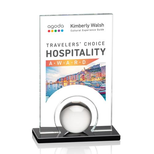Awards and Plaques - Crystal Trophies - Cheng Full Color Rectangle Crystal Trophy