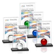 Cheng Full Color Rectangle Crystal Trophy - Custom Trophies