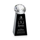 Tall Black/Diamond Crystal Trophy
