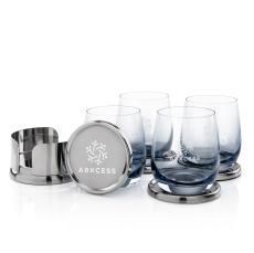 Baldoni Coasters & Soudan OTR Set - Smoke - Whisky Glasses