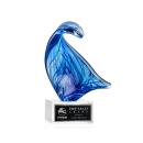 Laguna Unique on Plated Crystal Clear Glass Trophy