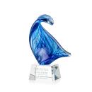 Laguna Unique on Small Crystal Clear Glass Trophy