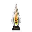 Carterra Tear Drop on Cahill Black Glass Trophy