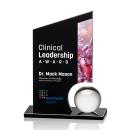 Edwards Full Color Black Peaks Crystal Trophy