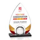 Larsen Full Color Starfire Tear Drop Crystal Trophy