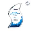 Stern Full Color Unique Crystal Trophy