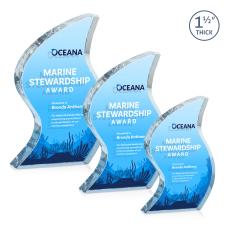 Stern Full Color Dillon Sided Unique Crystal Trophy - Custom Trophies