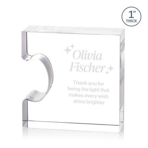 Awards and Plaques - Acrylic Trophies - Gallardo Large Unique Acrylic Trophy