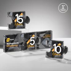 Gallardo Full Color Dillon Sided Medium Unique Acrylic Trophy - Custom Trophies