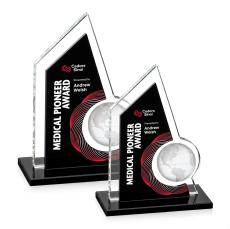 Lopez Full Color Black Peaks Crystal Trophy - Custom Trophies