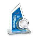 Lopez Full Color Blue Peaks Crystal Trophy