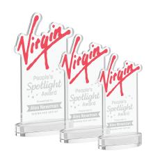 EdgeCraft Rectangle on Alberton - Clear (via Air) - Crystal Trophies
