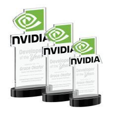 EdgeCraft Rectangle on Alberton - Black (via Air) - Crystal Trophies
