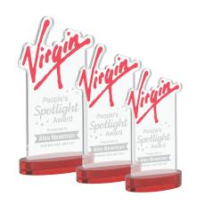 EdgeCraft Rectangle on Alberton - Red (via Air) - Crystal Trophies