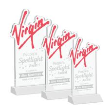 EdgeCraft Rectangle on Mitered - Fagan (via Air) - Crystal Trophies