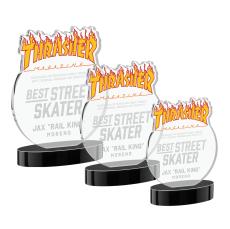 EdgeCraft Round on Alberton - Black (via Air) - Custom Trophies