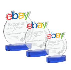 EdgeCraft Round on Alberton - Blue (via Air) - Custom Trophies