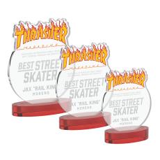 EdgeCraft Round on Alberton - Red (via Air) - Custom Trophies