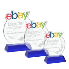 EdgeCraft Round on Hartford - Blue (via Air) - Custom Trophies