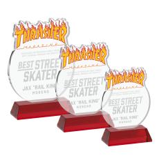 EdgeCraft Round on Hartford - Red (via Air) - Custom Trophies
