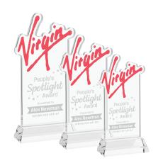 EdgeCraft Rectangle on Hartford - Clear (via Ocean) - Crystal Trophies