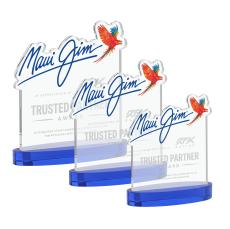 EdgeCraft Square on Alberton - Blue (via Ocean) - Crystal Trophies