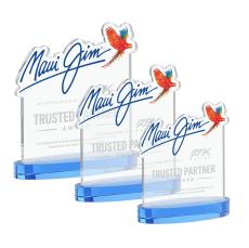 EdgeCraft Square on Alberton - Sky Blue (via Ocean) - Crystal Trophies
