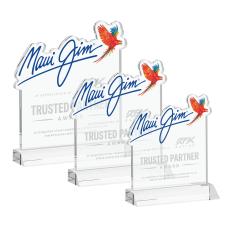 EdgeCraft Square on Mitered - Clear (via Ocean) - Crystal Trophies