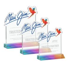 EdgeCraft Square on Mitered - Prismatic (via Ocean) - Crystal Trophies