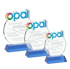 EdgeCraft Round on Hartford - Sky Blue (via Ocean) - Custom Trophies