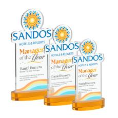 EdgeCraft Rectangle Full Color on Alberton - Amber (Air) - Custom Trophies