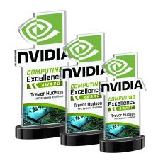 EdgeCraft Rectangle Full Color on Alberton - Black (Air) - Custom Trophies