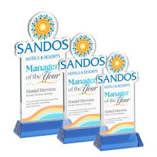 EdgeCraft Rect. Full Color on Hartford - Sky Blue (via Air) - Custom Trophies